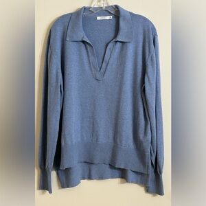 Mersea Collared V-Neck Pullover Sweater